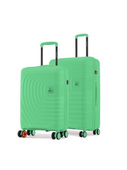 Nasher Miles - Boston Green Hard-Sided Polypropylene Trolley Bag (Pack of 2)