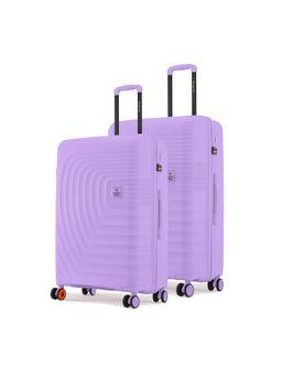 Nasher Miles - Boston Purple Hard-Sided Polypropylene Trolley Bag (Pack of 2)