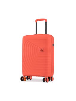 Nasher Miles - Boston Orange Hard-Sided Polypropylene Trolley Bag
