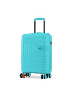 Nasher Miles - Boston Blue Hard-Sided Polypropylene Trolley Bag