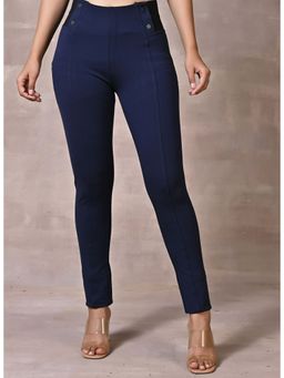 Lakshita - Navy Blue Skinny Fit Jeggings