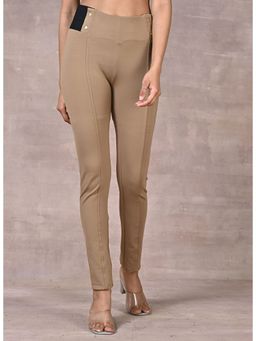 Lakshita - Beige Skinny Fit Jeggings