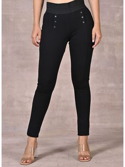 Lakshita - Black Plain Skinny Fit Jegging