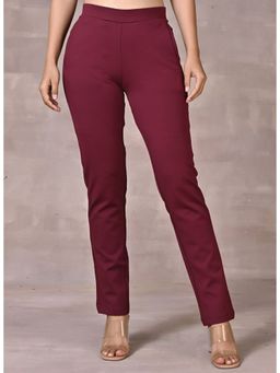 Lakshita - Maroon Skinny Fit Pants