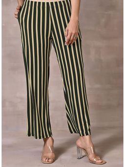 Lakshita - Green Striped Printed Palazzo