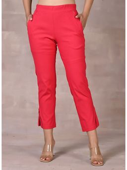 Lakshita - Fuchsia Plain Regular Capri