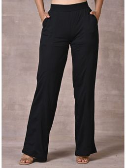 Lakshita - Black Straight Fit Trousers