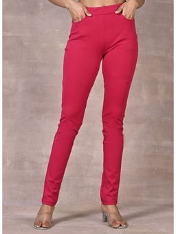 Lakshita - Fuchsia Skinny Fit Jeggings