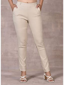 Lakshita - Beige Skinny Fit Pants