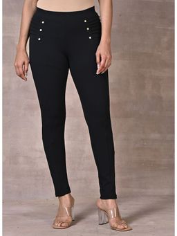 Lakshita - Black Skinny Fit Jeggings