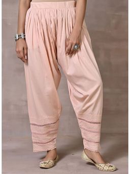 Lakshita - Dusty Pink Pleated Salwar with Hem Details