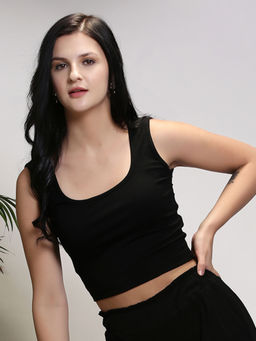 Sera - Multi Colour Solid Crop Top (Set of 2)