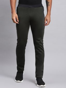 Rock.it - Olive Solid Regular Fit Trackpant