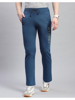 Monte Carlo - Teal Printed Regular Fit Trackpant