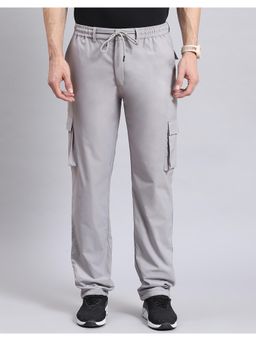 Monte Carlo - Grey Solid Regular Fit Trackpant