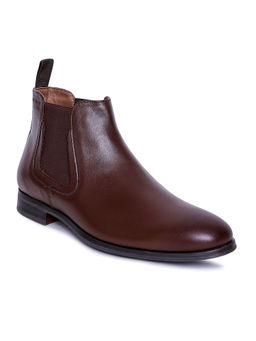 Red Tape - Solid Brown Chelsea Boots