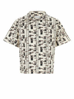 PRADA - Off White Printed Shirt