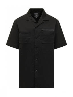 Y-3 - Black Regular Solid Shirt (XS)