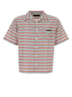 PRADA - Multicolour Striped Cotton Shirt