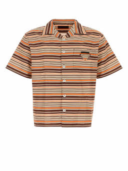 PRADA - Multicolour Striped Bowling Shirt