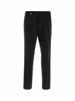 PRADA - Black Flat Front Trousers