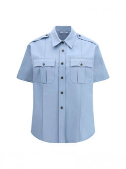 PRADA - Light Blue Regular Solid Shirt