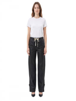 Lemaire - Black Relaxed Drawstring Pant (26)