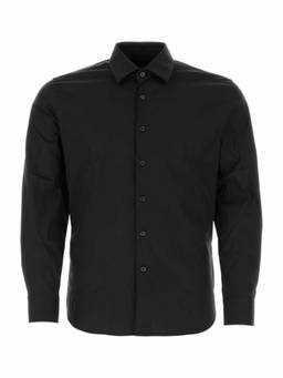 PRADA - Black Stretch Poplin Shirt (XL)