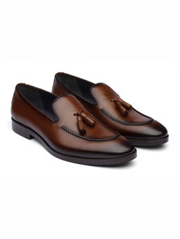 DABLR SHOES - Budapest Chestnut Brown Leather Shoes