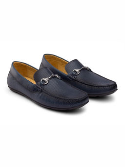 DABLR SHOES - Frankfurt Blue Leather Shoes