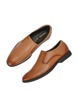 Valentino - Men Premium Leather Teak Slip-On Formal Shoes