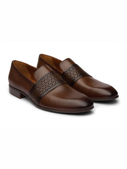 DABLR SHOES - Kiev Chestnut Brown Leather Shoes