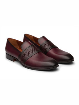 DABLR SHOES - Kiev Maroon Leather Shoes