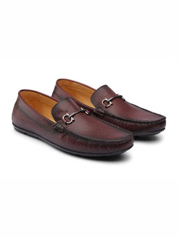 DABLR SHOES - Madrid Bordo Brown Leather Shoes