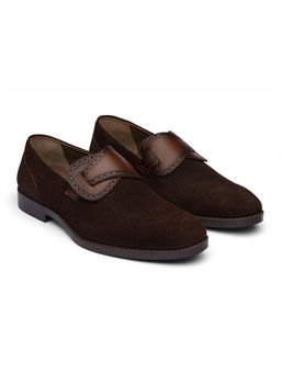 DABLR SHOES - Roma Suede Brown Leather Shoes