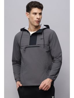 Reebok - Men Grey Hoodie