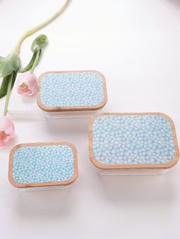 UMAI - Borosilicate Food Container - Rectangle Dandy Daisies