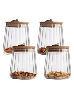 UMAI - Borosilicate Jar with Wooden Lid and Metal Loop 620ml Set