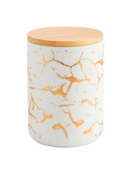 UMAI - Ceramic Jar 800ml White with Print