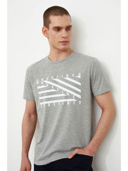 Trendyol - Man Grey T-Shirt