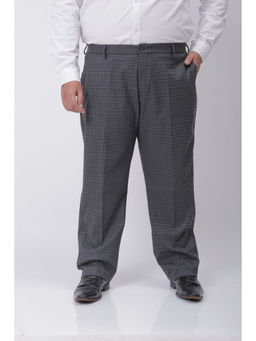 Hardsoda - Grey Self Design Trouser