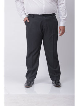 Hardsoda - Black Self Design Trouser