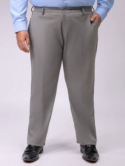 Hardsoda - Grey Self Design Trouser