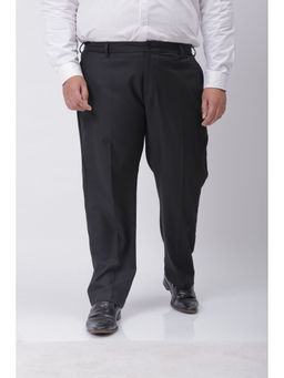 Hardsoda - Black Self Design Trouser