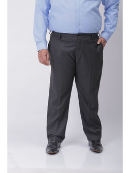 Hardsoda - Grey Self Design Trouser