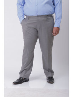 Hardsoda - Grey Self Design Trouser