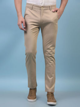 CRIMSOUNE CLUB - Men Beige Printed Trouser