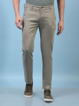 CRIMSOUNE CLUB - Men Green Printed Trouser
