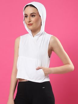 RIGO - Women White Polyester Solid Regular Fit Top