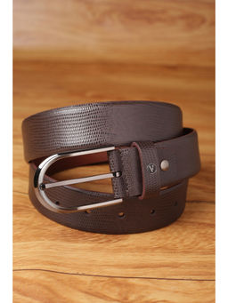 Van Heusen - Men Brown Textured Casual Belt